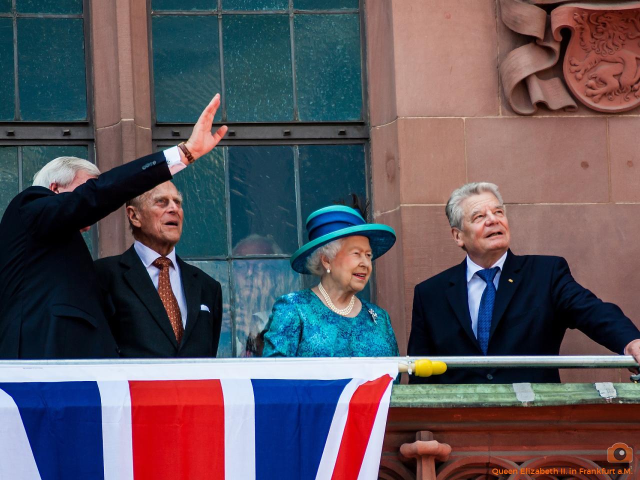 Queen Elizabeth II. in Frankfurt a.M.