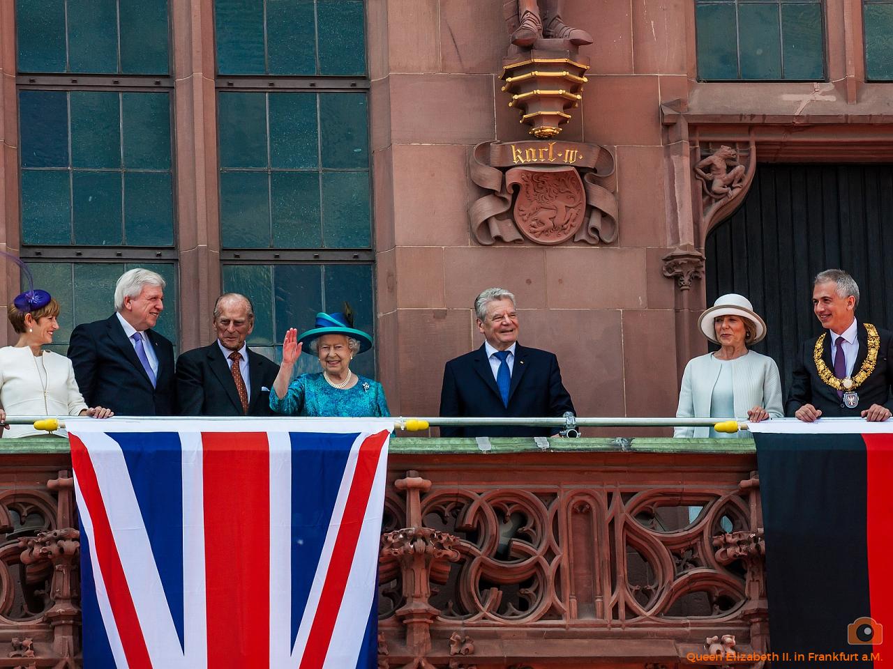 Queen Elizabeth II. in Frankfurt a.M.