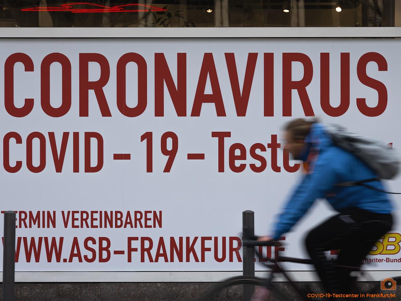 COVID-19-Testcenter in Frankfurt/M.