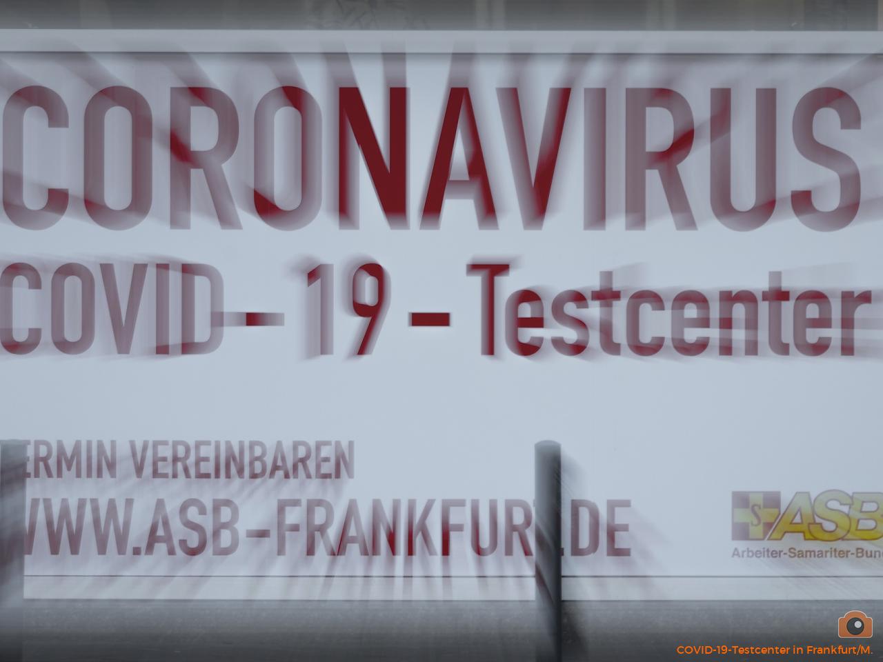 COVID-19-Testcenter in Frankfurt/M.