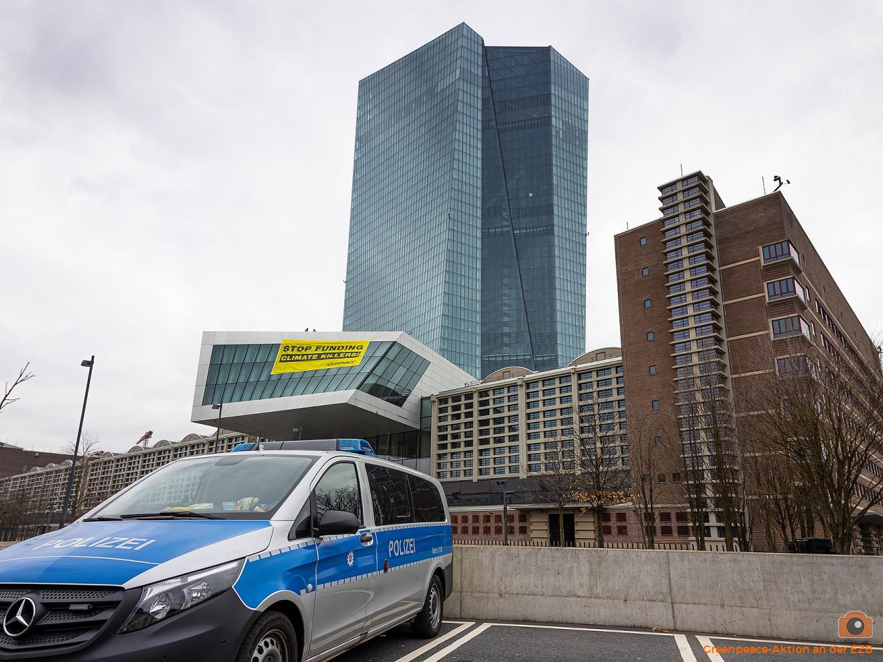 Greenpeace-Aktion an der EZB