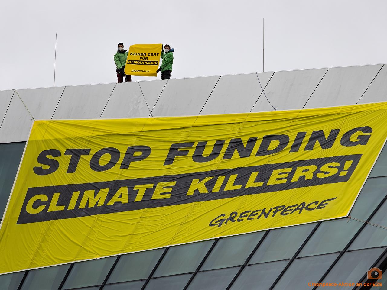 Greenpeace-Aktion an der EZB