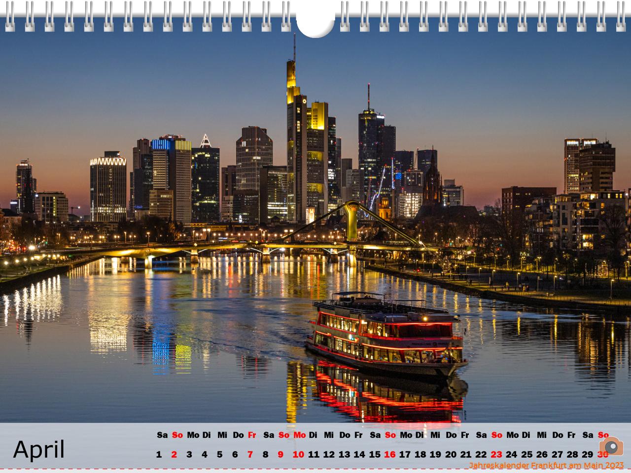 Jahreskalender Frankfurt am Main 2023
