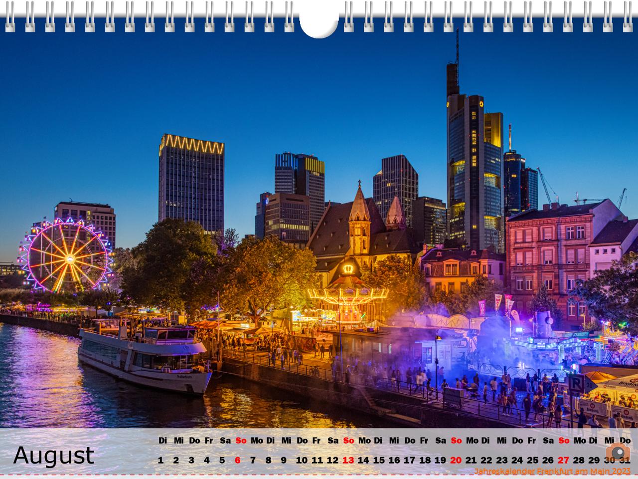 Jahreskalender Frankfurt am Main 2023
