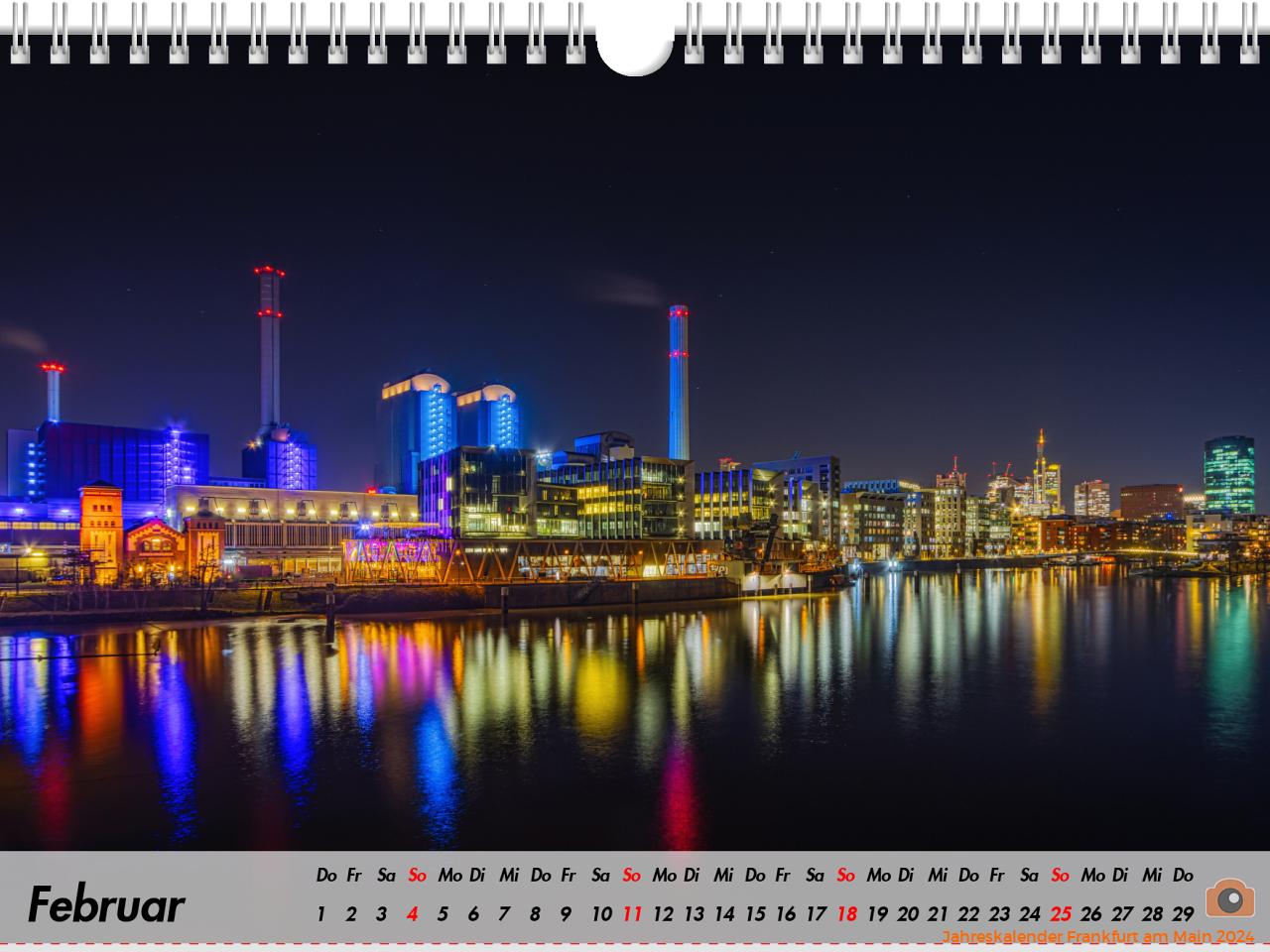 Jahreskalender Frankfurt am Main 2024