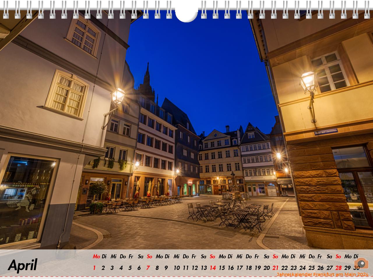 Jahreskalender Frankfurt am Main 2024