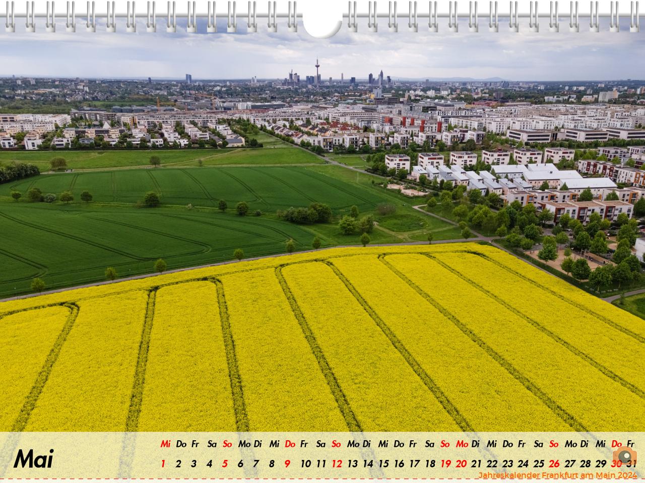 Jahreskalender Frankfurt am Main 2024