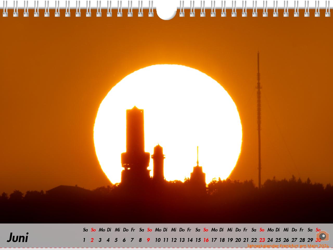 Jahreskalender Frankfurt am Main 2024