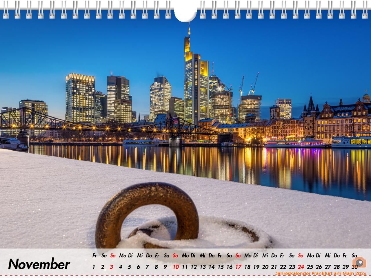 Jahreskalender Frankfurt am Main 2024