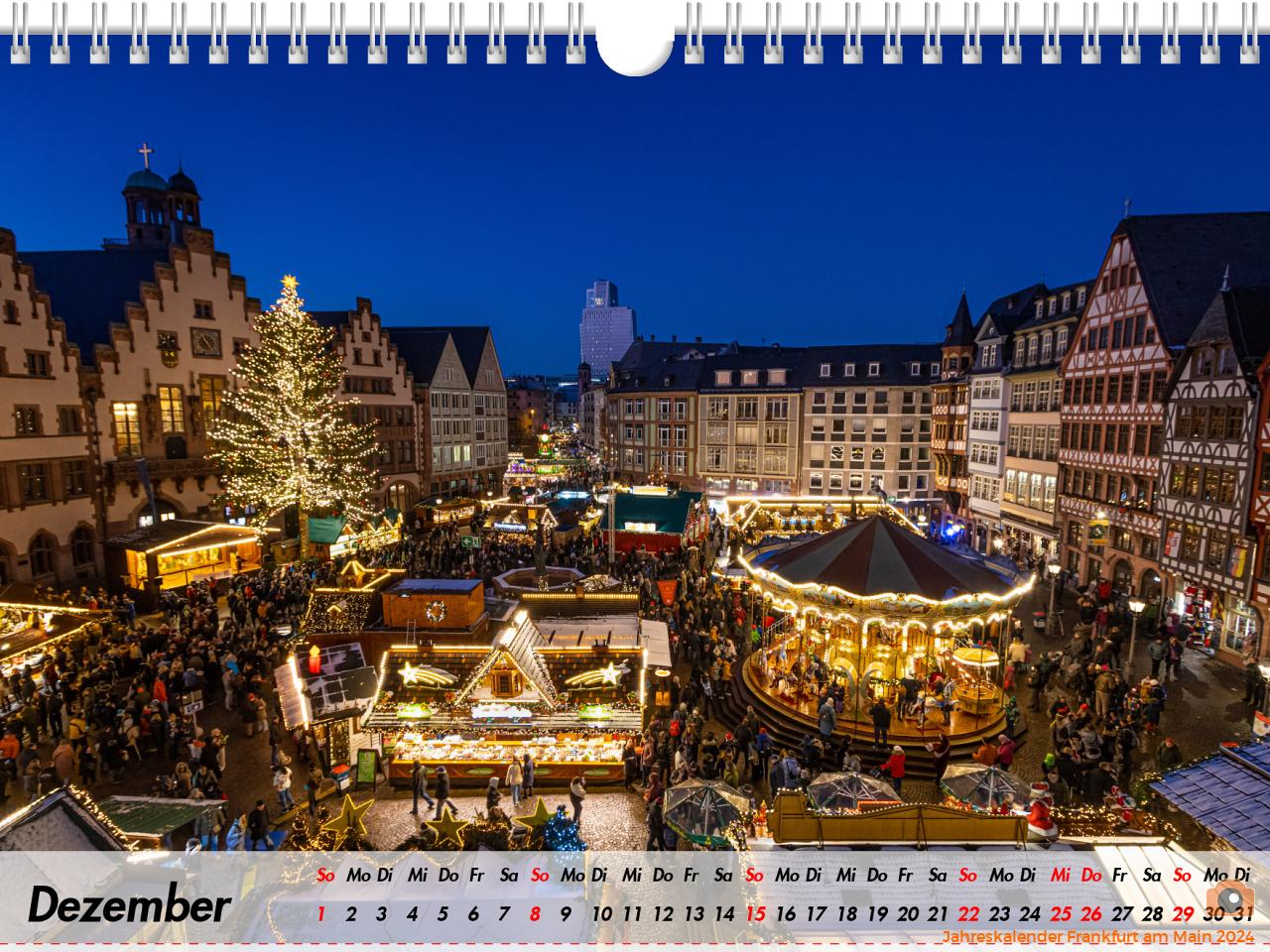 Jahreskalender Frankfurt am Main 2024